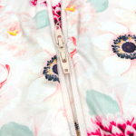 Soft & stretchy SPRING GARDEN PINK zipper jumpsuit