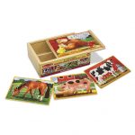 Wooden Jigsaw Puzzle in a Box Farm Animals