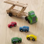 Car Carrier Truck & Cars Wooden Toy Set