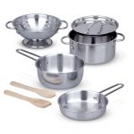 Let’s Play House! Stainless Steel Pots & Pans Play Set