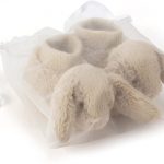 Bashful Beige Bunny Baby Booties