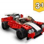 LEGO Creator 3in1 Sports Car – Hot Rod – Plane Building Set