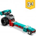 LEGO Creator 3in1 Monster Truck Demolition Car Toy – Muscle Car – Dragster Building Set
