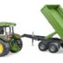 John Deere 5115 M with tipping trailer