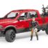 Bruder RAM 2500 Power Wagon With Ducati Scrambler Desert Sled