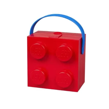 LEGO Lunch Box w/handle 4-RED
