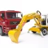 Bruder MAN TGA Construction Truck w/Liebherr Excavator