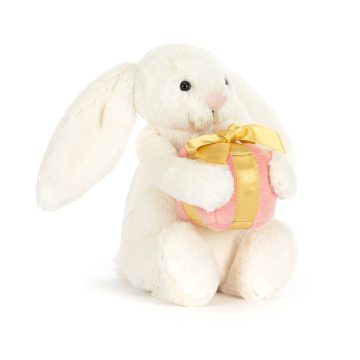 Jellycat Bashful Bunny with Present Little (Small)